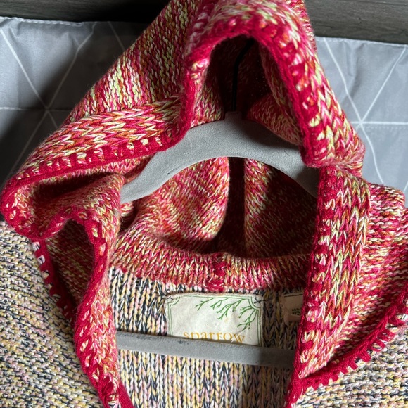 Anthropologie Sparrow Women Button Sweater with hood- Medium - Picture 4 of 10
